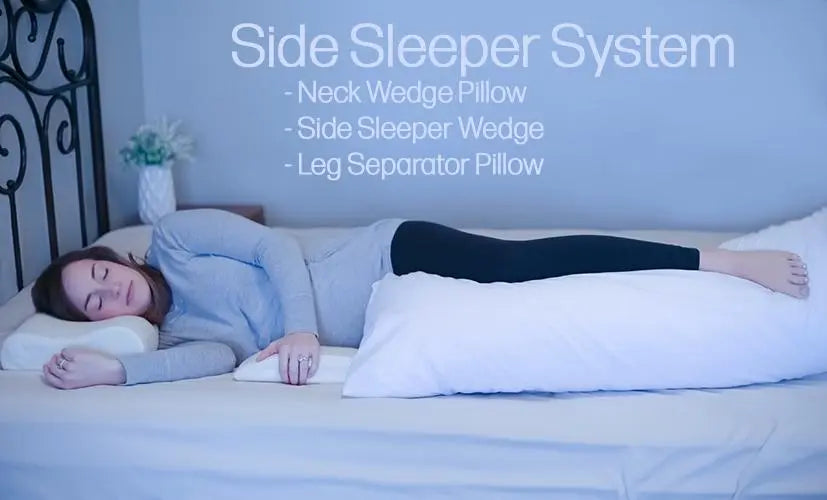 leg separator pillow; system